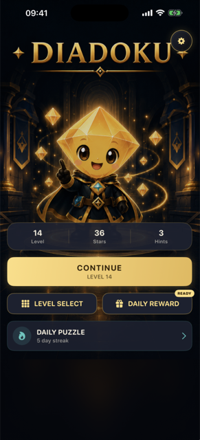Diadoku home screen